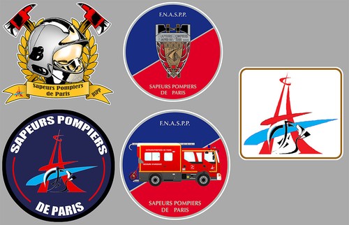 Lot sticker sapeurs - sticker,