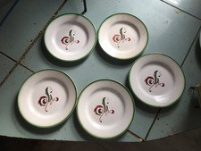 Lot de 5 assiettes anciennes pub Casino