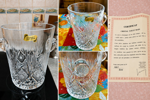 Seau champagne cristal - à,