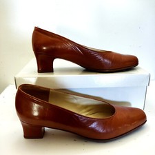 chaussure escarpin femme 37 (4) BALLY chevreau doublée cuir chèvre talon chamois