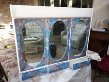 Armoire / meuble électrifié de salle de bain avec miroir vintage année 70