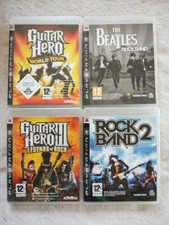 guitar hero + rock band PS3 lot de 4 jeux