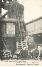 Belgique - SERAING - Etablissements Cockerill - Monte Charge d'un haut fournea