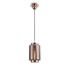 Lustre Verre Suspension Design Moderne Cuivre 1 Lumière MN-600
