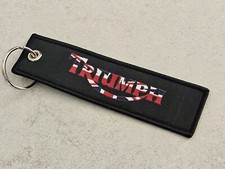 TRIUMPH porte clé MOTO neuf TRIUMPH logo double face!