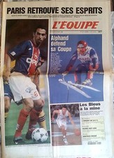 L'Equipe Journal 29/2/1996 Alphand défend sa coupe/ Olano voit loin/ Boetsch