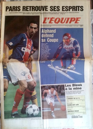 Equipe journal 2 1996 - l'equipe, 29/2/1996