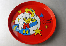 Ancien plateau Donald Duck, Walt Disney, en métal, vintage