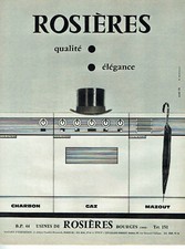 publicité Advertising 0321 1964  Usines de Rosières cuisinière charbon gaz mazou