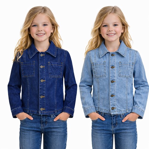 Jeans fille veste 100 - jeans,
