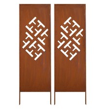 Pare-vue en métal 2 x 160 cm