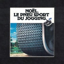 Autocollant / Sticker vintage chaussures Noël le pneu sport du jogging