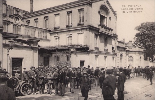 Cpa puteaux sortie - 92,