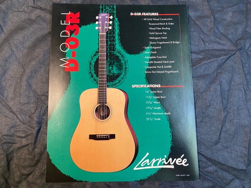 Larrivee 03r acoustic guitar - larrivee,