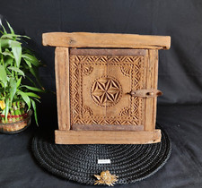 19c Antique Floral Mandala Art Miniature Architectural Window Ancien Rare WN229