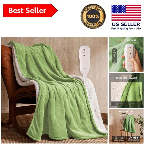 Cozy double sided heated throw - cozy, double-sided