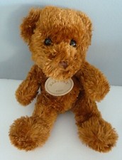 A5. DOUDOU PELUCHE BABY NAT OURS MARRON 20cms billes -  EXCELLENT ETAT 