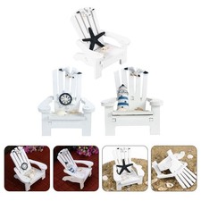  3pcs Méditerranée Style Place Chaise Ornements de plage Décor de chaise de