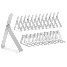 Pinces à Nappe Ensemble de 24 pièces en Acier Inoxydable Nappe de Table Antiv...