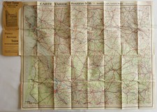 Carte routière ancienne