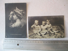 2    CPA  PHOTO  LOS REYES DE ESPANA