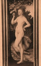 Carte postale Eva L. Cranach le Vieux Musée de Bruxelles Belgique