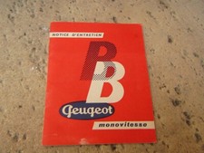 notice d 'entretien peugeot