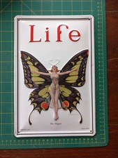 Plaque métal Magazine Life 30x20 cms