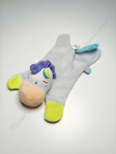 Doudou Plat Âne Cheval Zèbre