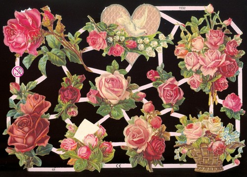 Victorian style die cut paper - die,