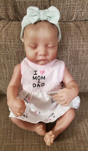 Sleeping silicone reborn baby - silicone,