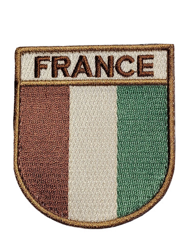 Ecusson france desert avec - france,