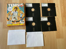 jeu vintage amstrad pc/ibm pc 4 disquettes 5' 1/4 tennis cup loriciel