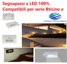 Segnapassi a LED 220V 1,6W per scatola 503 Compatibili Bticino Vimar