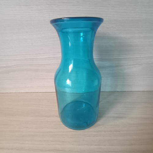 Vase vintage verre bleu - vintage, en