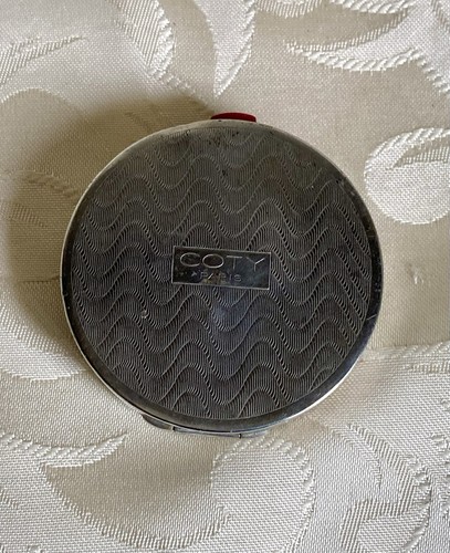 Coty ancien poudrier métal - ancien,