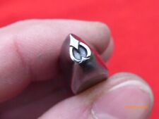 poincon matoir outil ancien d'orfevre bijoutier joaillier cuir Z60