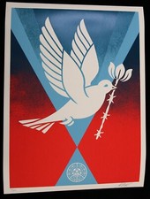 SHEPARD FAIREY Barb Wire Dove