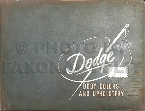 1952 dodge corps - couleurs, et