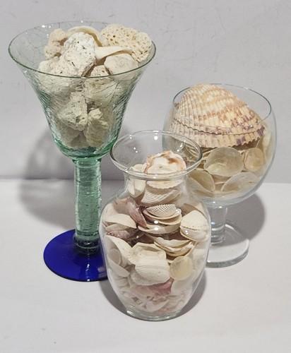 Vintage crackle glass martini - crackle,