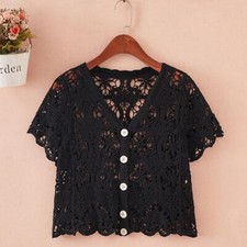 Femmes Dentelle Floral Boléro