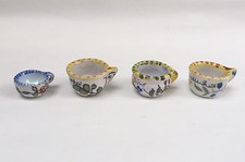 Lot de 4 Petits POTS DE CHAMBRE Poupée Miniature Faïence Rouen Mont-Saint-Michel