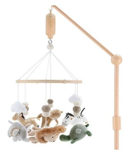 Wooden musical baby crib - musical,