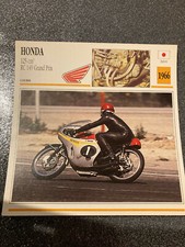 CARTE FICHE MOTO collection ATLAS HONDA 125 CM3 RC 149 GRAND PRIX 