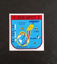 Autocollant / sticker fusée Ariane 40 - Satellite V 35 Spot 2 - CNES