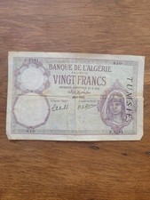 Algérie Tunisie Billet Ancien