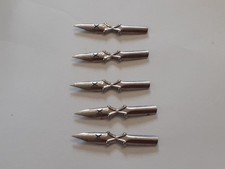 lot 5 plume  d'ecriture nibs penna BLANZY POURE & CIE n°80 plume à l'X depose