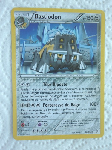 Carte pokémon rare bastiodon - pokémon,