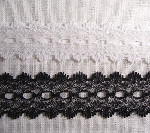 Dentelle fine fleur entre - fine,