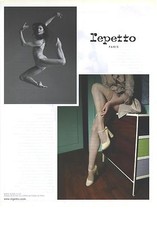 PUBLICITE  ADVERTISING 2008  REPETTO chaussures   Marie Agnés Gillot